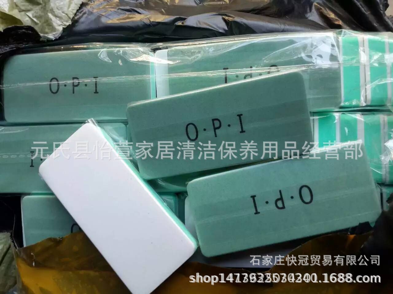 批发文玩美甲用品抛光条海绵条抛光棉块两面细沙豆腐块