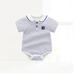 Baby Bodysuit Summer Pure Cotton Navy Style Diaper Cover for Boys and Girls Infants and Toddlers Romper and Crawling Suit