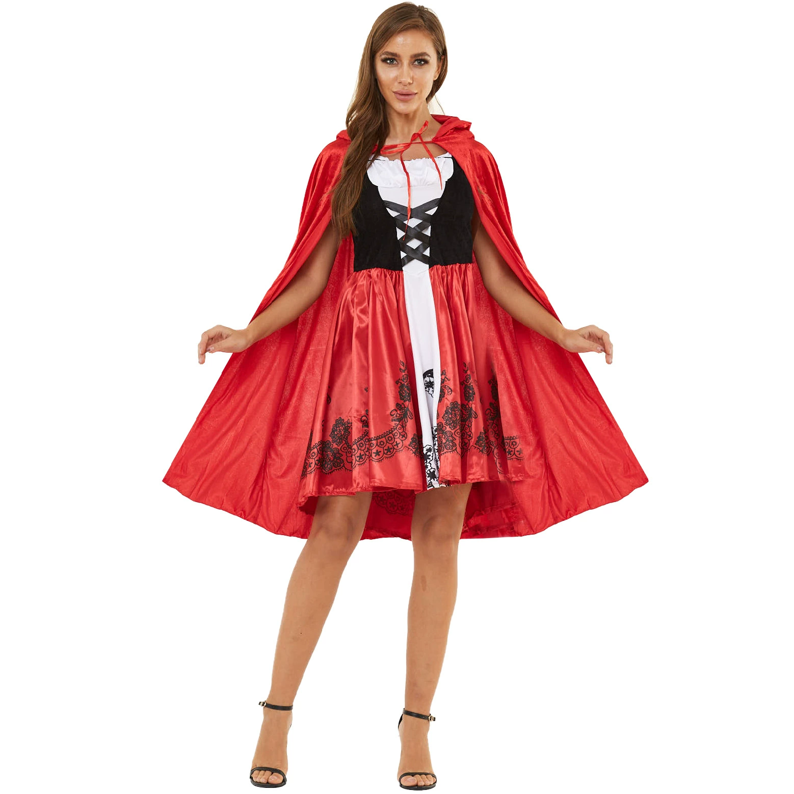Little Red Riding Hood, suit, uniform, European style, halloween, cosplay