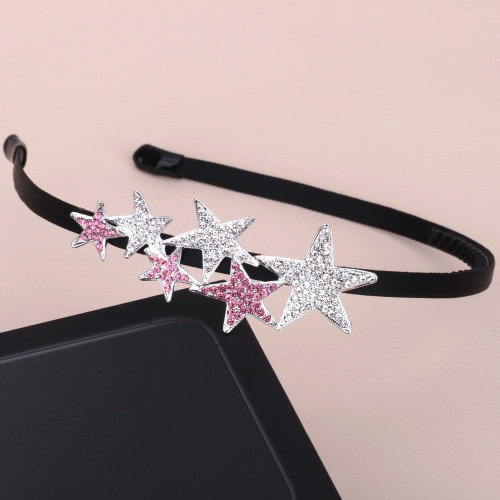 Hair clip hairpin for women girls hair accessories National color water diamond hairband anti slip tooth headdress women pearl head buckle hairpin