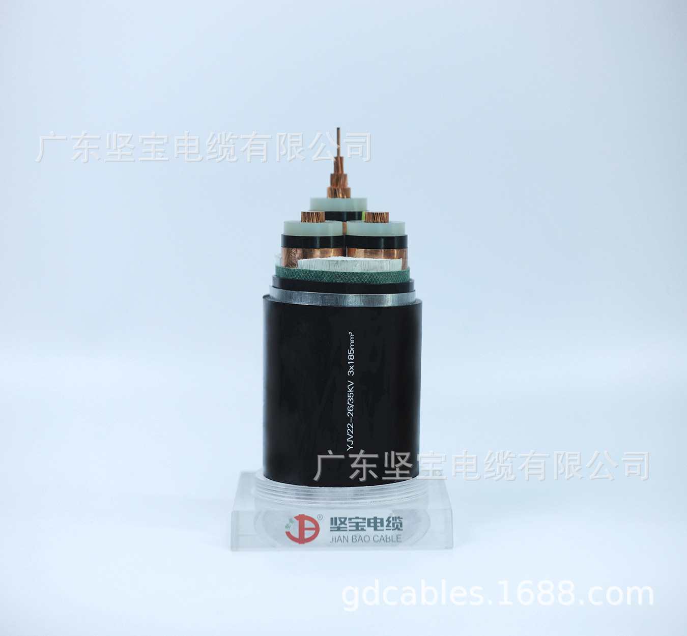 Jianbao Cable National Standard Oxygen-Free Copper Pure Copper Core Medium and Low Voltage YJV Single Core Copper Core Power Cable 4