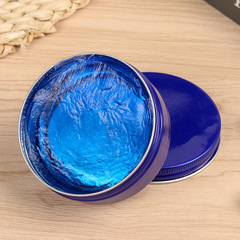 Manufacturer's foreign trade 150g hair wax blueberry flavor blue color box styling mud long-lasting styling moisturizing naturally fluffy