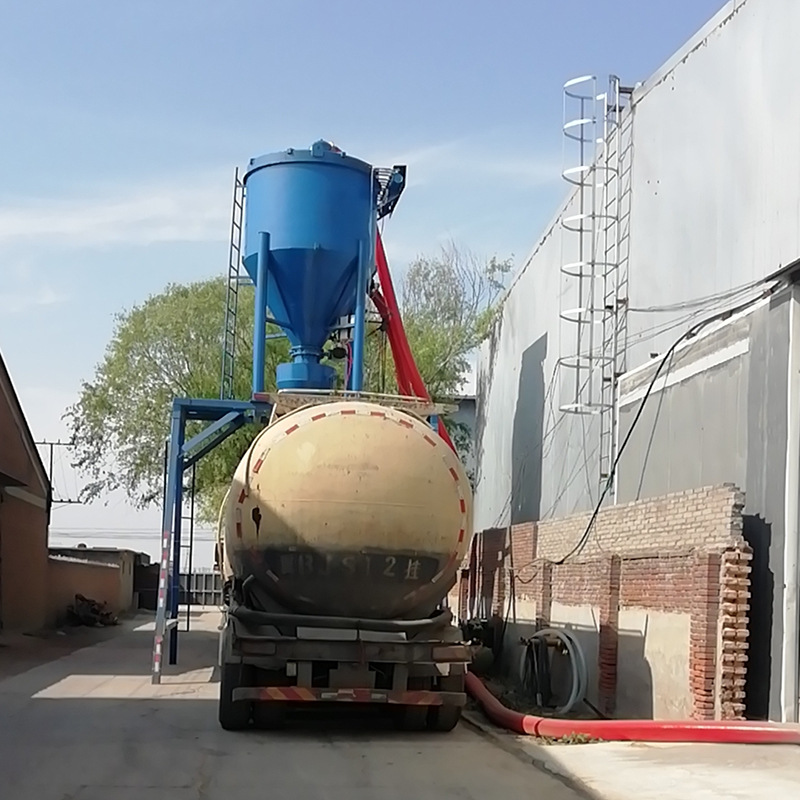 南京自吸式水泥灰装车机厂家江苏石石粉气力输送机集装箱卸灰机