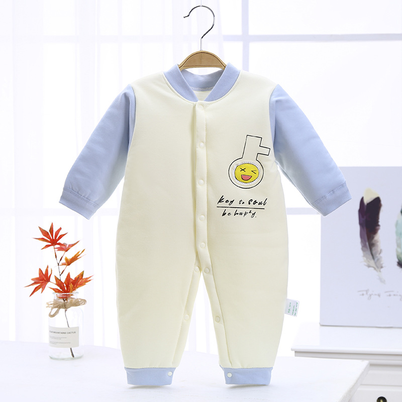 贝依锦宝宝爬服0-1岁宝宝衣服婴儿和尚服新生儿哈衣封挡连体衣|ms