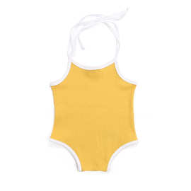 婴儿潮流透气三角爬 欧美外贸新款儿童爬服 纯色舒适坑条夏季童衣