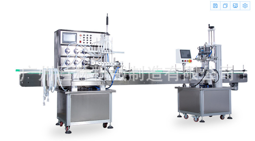 全自动流水线式灌装旋盖机香水灌装机液体灌装旋盖封口机厂家直销