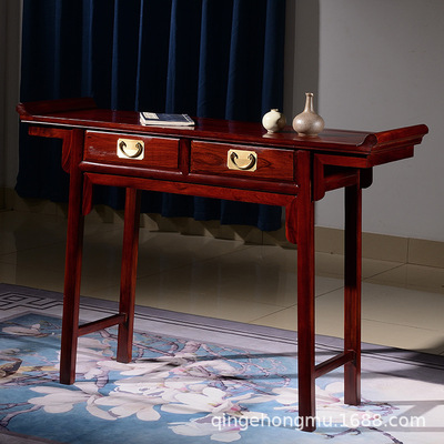 红木家具非洲酸枝木神台中式仿古条案供桌条几翘头案实木供台佛桌|ms