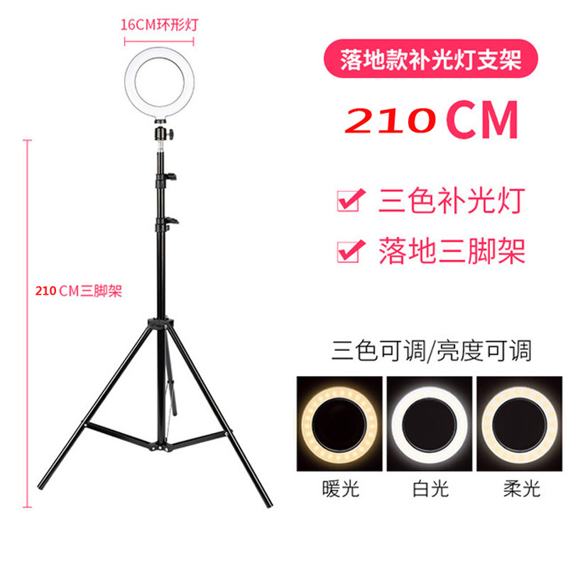 Fábrica de Internet de la celebridad Luz de relleno de teléfono móvil LED anillo de luz ancla selfie TikTok belleza luz fotografía en vivo trípode