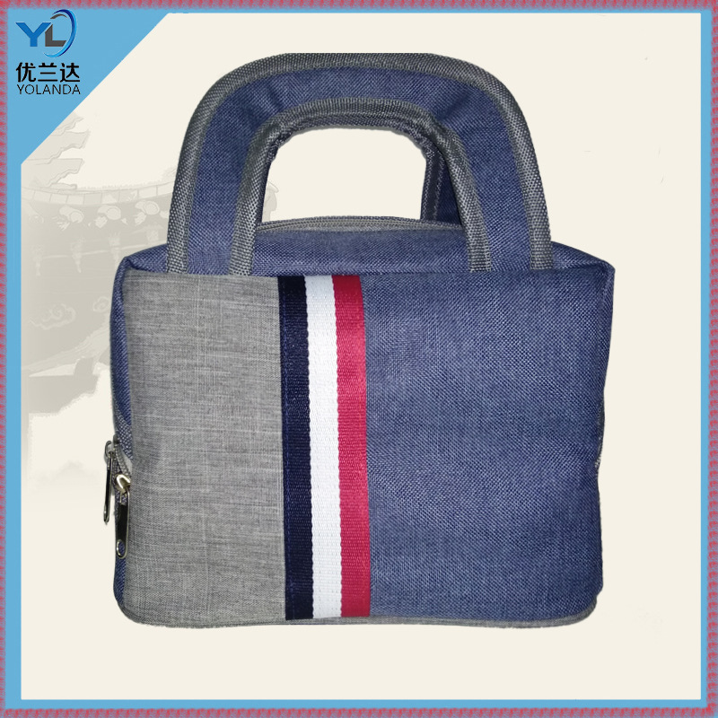 手提加厚保温便当包防水牛津布装饭盒袋子大号学生午餐包