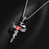 Trend necklace hip-hop style, accessory, European style, punk style, wholesale