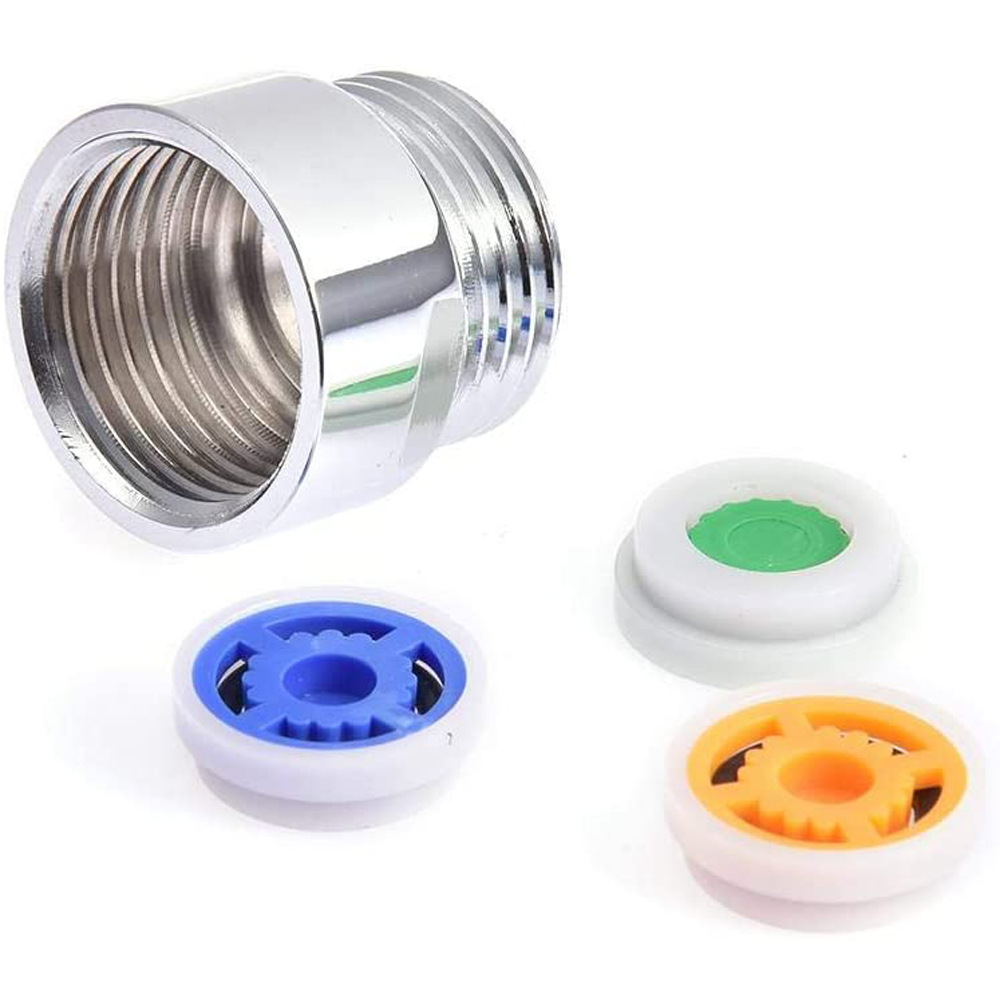 Conector de flujo de ducha transfronterizo PISTOLA DE PULVERIZACIÓN interna y externa dientes adaptador de Conector directo válvula ducha flujo ahorro de agua