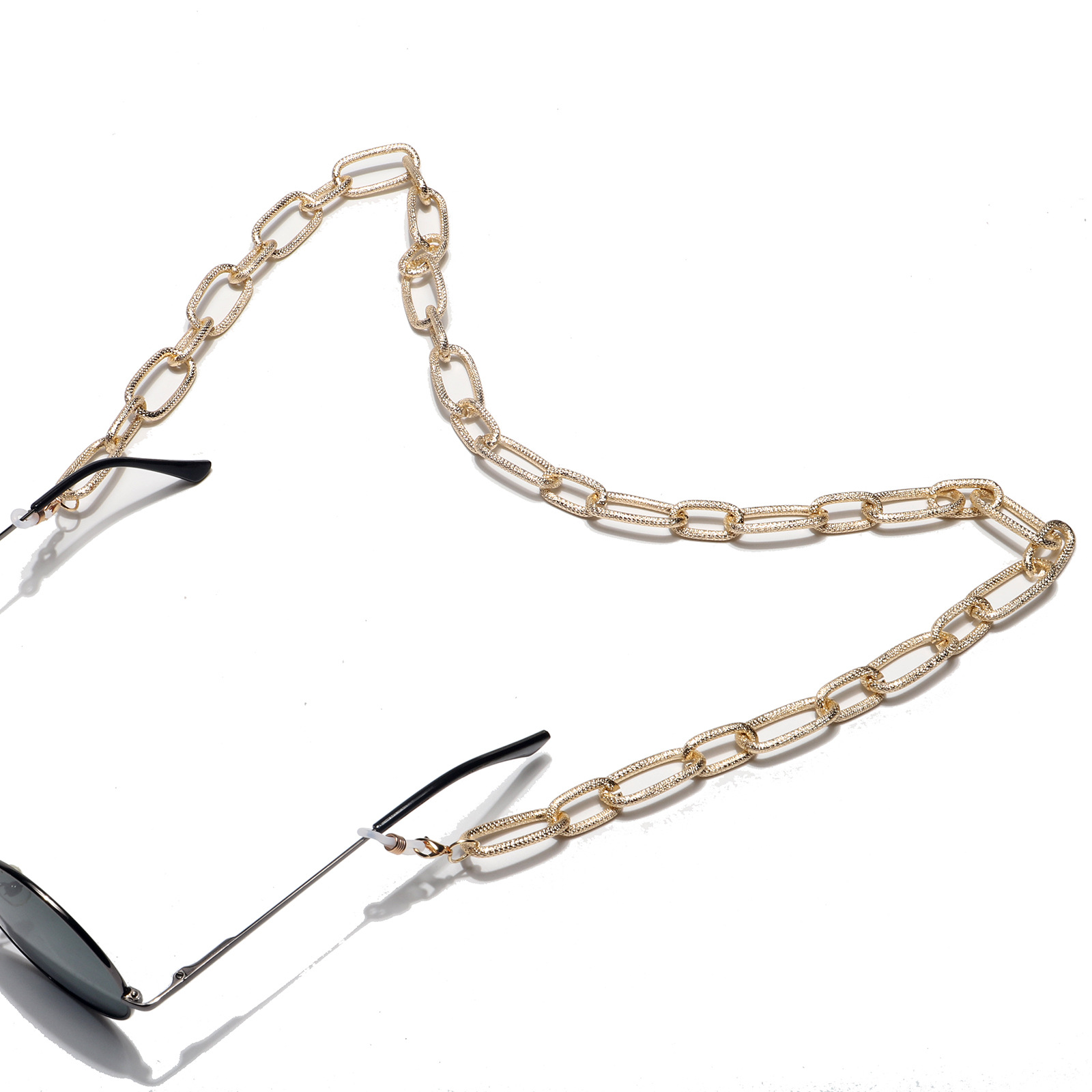 35g Weight Metal Material Gold, Silver Color Fashionable And Simple Color Retention Gold Thick Aluminum Chain Glasses Rope Metal Glasses Chain Wholesale Nihaojewelry 2
