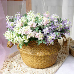 Soft Plastic Lilac Sakura Artificial Flower Bouquet Manufacturer Wholesale Foreign Trade Wedding Home Decor