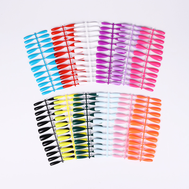 24 Pieces of Water Drops Long Full Paste Wear Ballet Pointed False Nails ins Solid Color Nail Art Stiletto Nails 24 Pieces of Water Drops Long Full Paste Wear Ballet Pointed False Nails ins Solid Color Nail Art Stiletto Nails