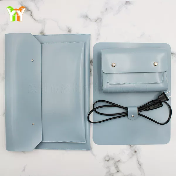 Leather computer bag customized multi-function tablet computer protective cover supporting mouse storage cover mouse pad