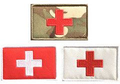 Custom Medical Rescue Embroidered Pin Embroidered Fabric Sticker Hot Selling Fabric Sticker Wholesale Velcro Backed Sticker