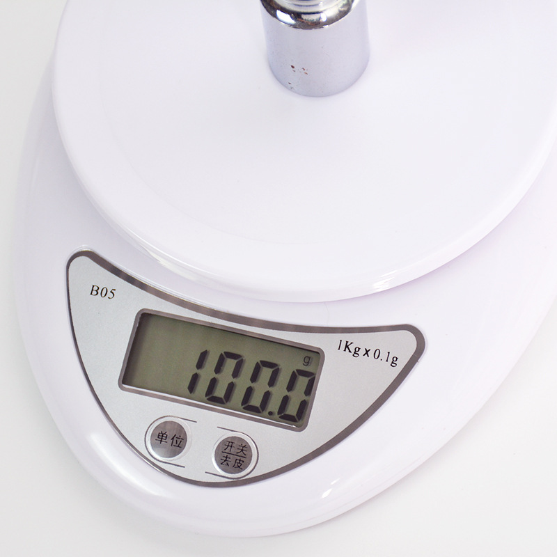 Cross-border Wh-B05 Household Electronic Scale Baking Electronic Food Gram Scale 1g5kg High Precision Pan Leather Kitchen Scale