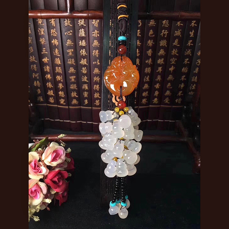 精品玉髓貔貅金钱车挂 包挂 挂家里|ms