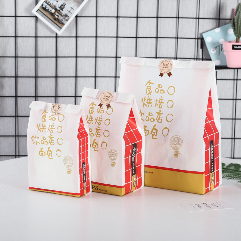 开窗淋膜面包吐司袋定做 包装袋食品牛皮纸袋 土司袋子可定制