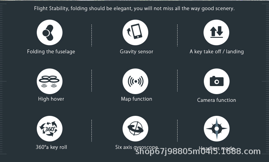 跨境电商E58四轴飞行器1080像素手提包装入门无人机遥控飞机批发详情图2