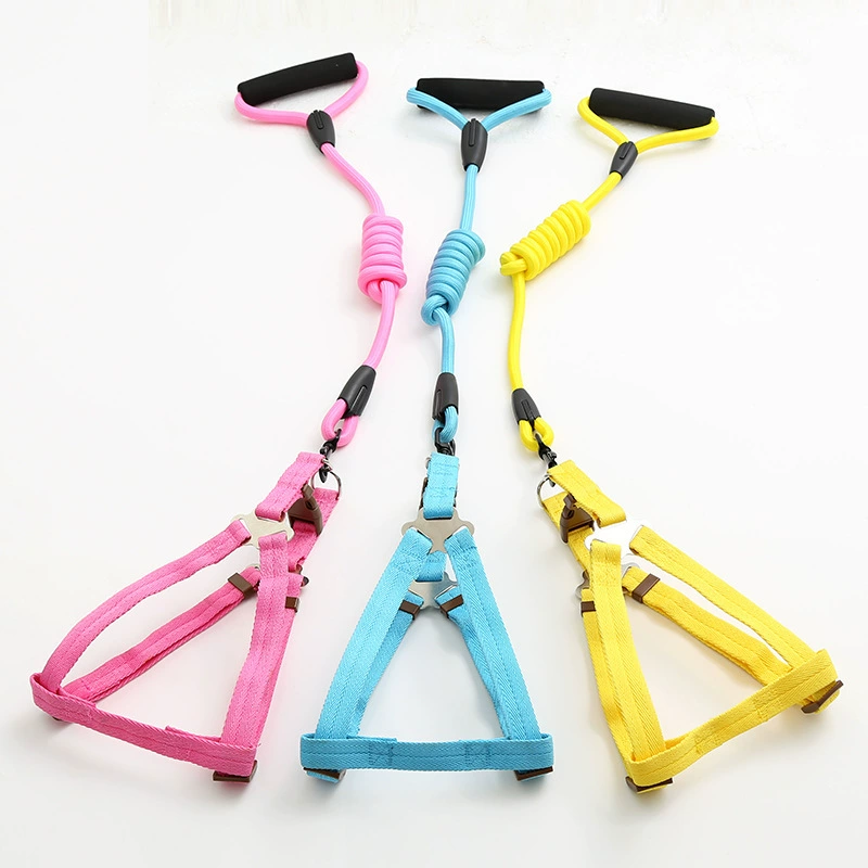 Поводок для собак Цепная веревка для больших, средних и маленьких собак Выгул собак ошейник для домашних животных Кошка Тедди веревочные принадлежности