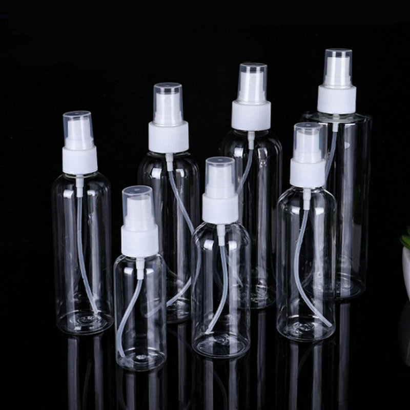 10-120ML透明塑料喷雾瓶旅行便携式化妆品酒精小喷壶细雾