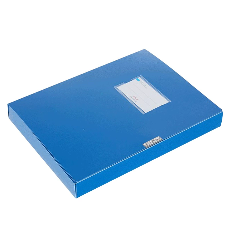 Office supplies file box A4 plastic PP file box 3.5cm data storage box student supplies