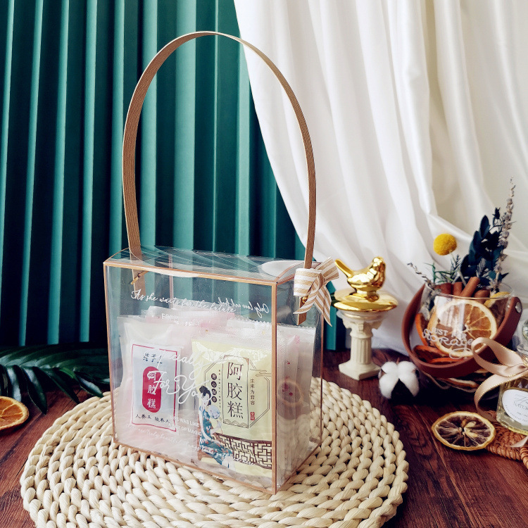 pet新款手工水果茶花茶包装盒阿胶糕黑枸杞茶叶红糖燕窝手提礼盒