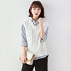 V-neck Korean version sleeveless knitted vest women’s fashion twist loose sweater vest