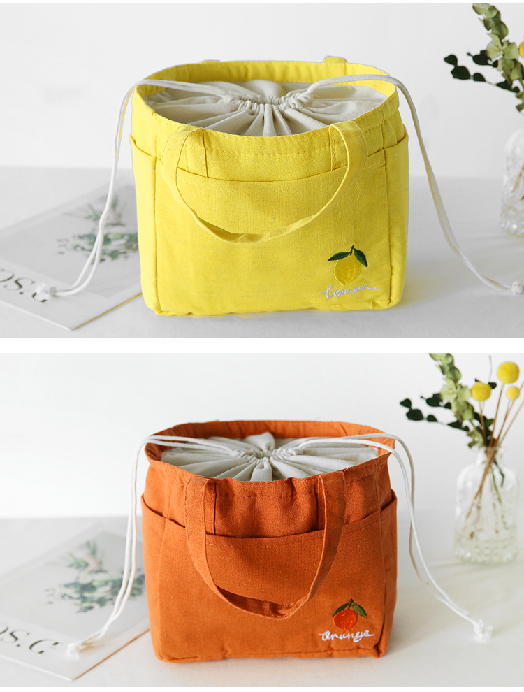 Portable Lunch Box Bag Elementary Cute Large-capacity Insulation Hand-carry Fashion Rice Bag With Rice Bag display picture 4