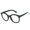 Korean version of the new glasses, Quan Zhilong, the same square box flat -light mirror male drainage big round frame arrow anti -blue light mirror female