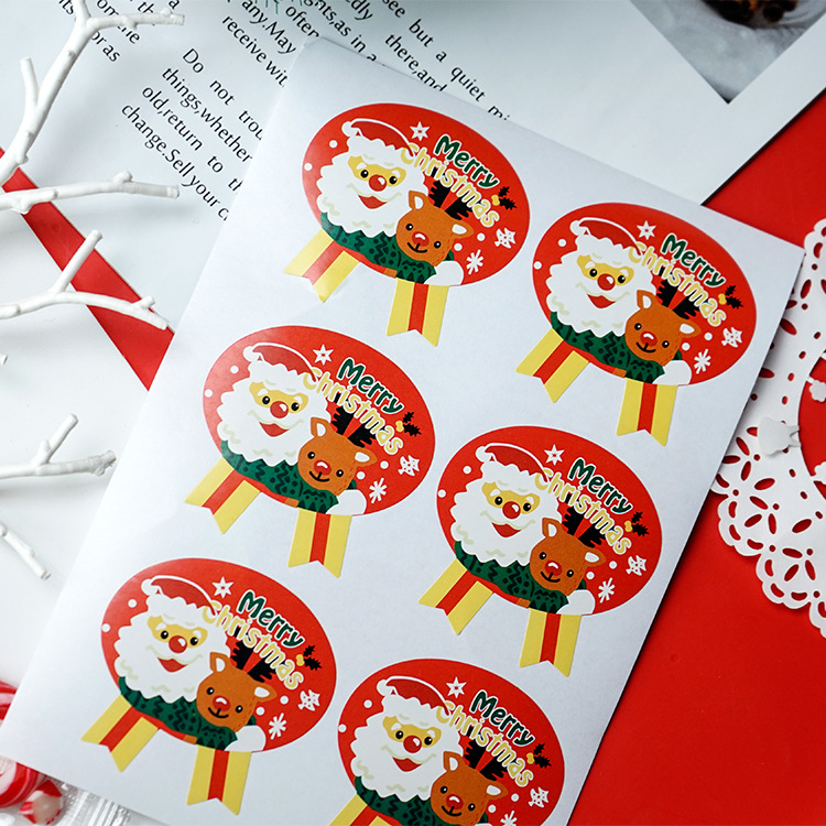 Christmas Santa Claus Deer Paper Party Gift Stickers display picture 1