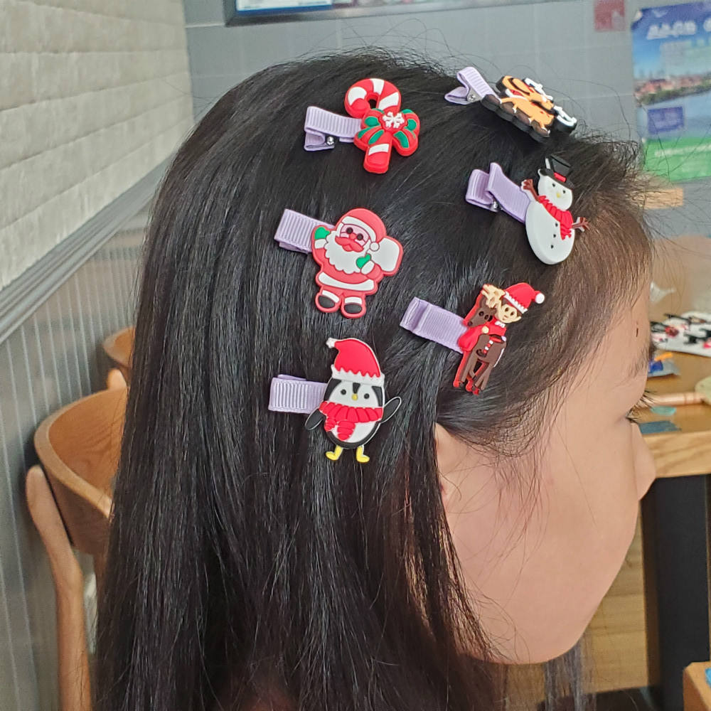 Christmas Decoration Cute Broken Hair Bb Clip Side Bangs Girls Hair Clips Hot Sale display picture 2