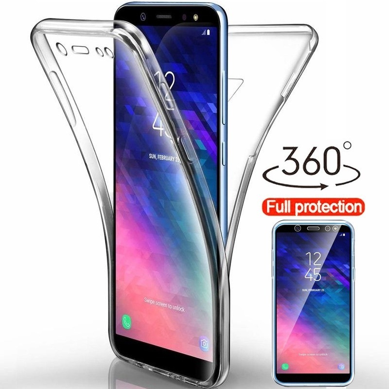 Coque de protection transparente en TPU pour téléphone Samsung A81 A91 A21S 41 A51 A71 360 degrés tout compris_voghion.com