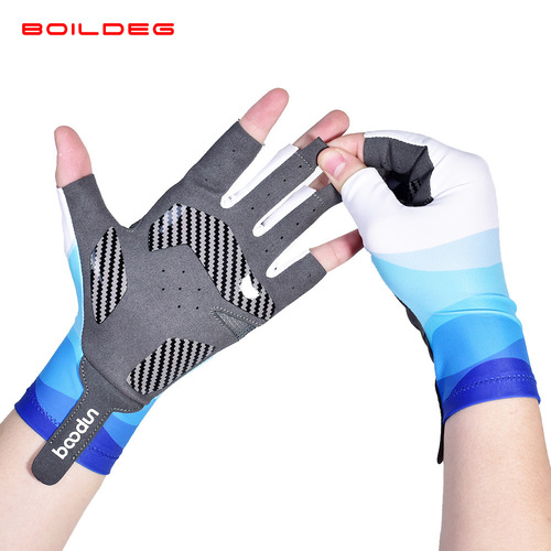 BOILDEG Boiling Cross-border New Silicone Non-slip Fishing Gloves Outdoor Casting Ice Silk Fishing Gloves