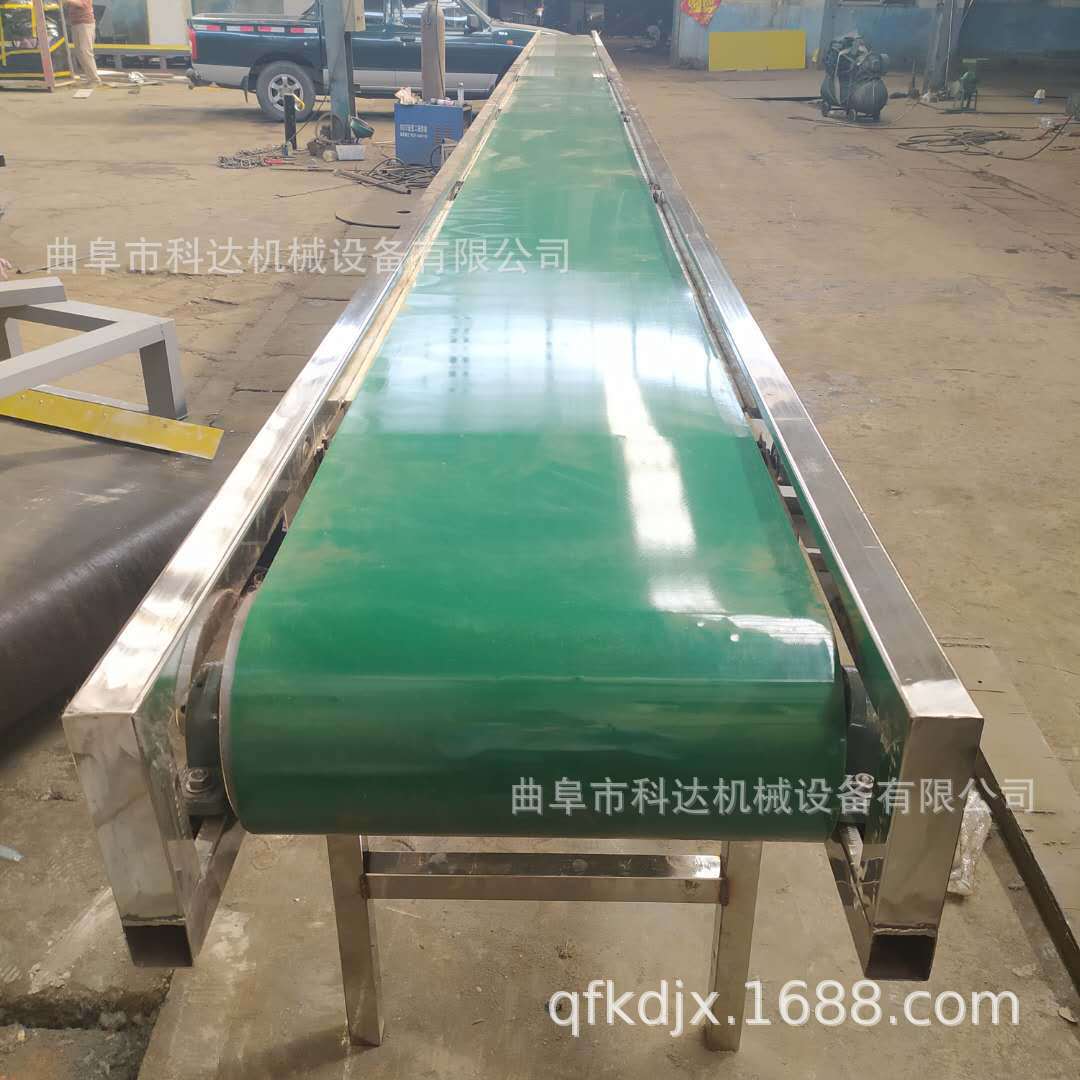 主架不锈钢材质PVC材质皮带输送机v型托辊输送机链板输送机
