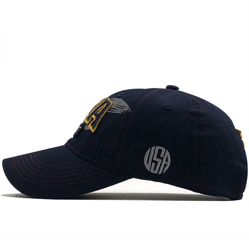 Eagle Embroidered Baseball Cap Cotton Unisex Sun Hat For Men_voghion.com