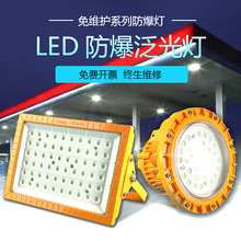 LED灯防爆50W100瓦200w400W加油站仓库厂房车间应急泛光照明灯36v