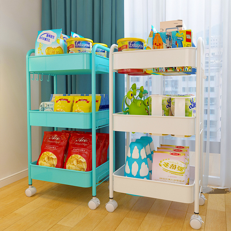 Trolley Shelf factory wholesale Customized kitchen Storage Car a living room Stands Trolley simple and easy install