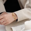 Fashionable birthday charm, brand women's bracelet, does not fade
