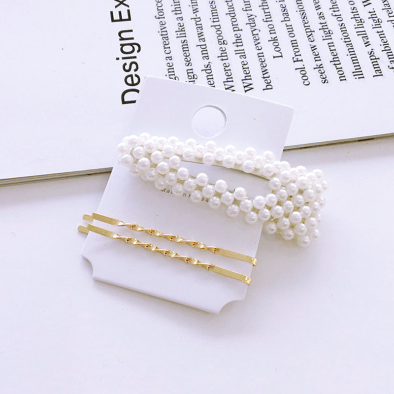 Fashion Geometric Alloy Plating Artificial Pearls Hair Clip 1 Set display picture 14