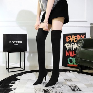 9822-2 in Europe and the contracted wind winter boots show thin glass with suede sexy high-heeled tines knee-high boots