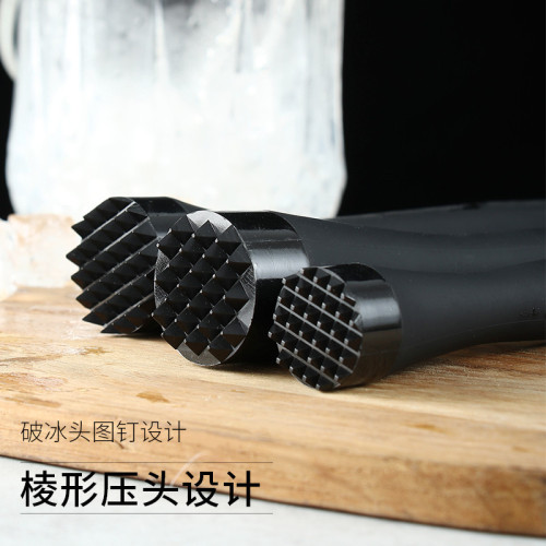 Factory direct sale PC plastic crushed ice stick lemon muddler cocktail stirrer juice muddler fruit muddler bar drinkware milk tea shop