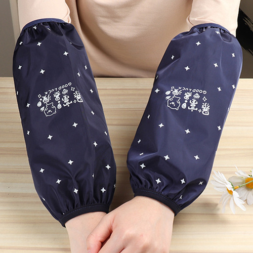 New autumn and winter printed long waterproof sleeves housework hand sleeves factory wholesale kitchen oil-proof sleeves for women anti-fouling