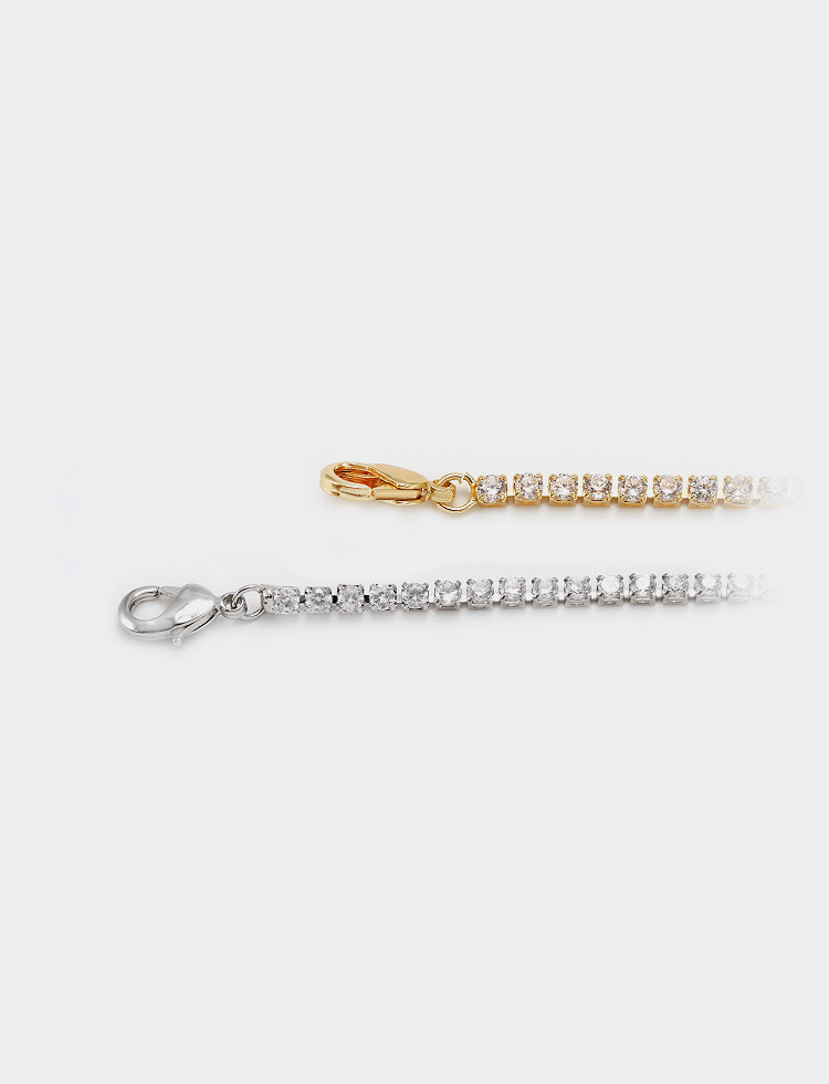 Fashion Geometric Chain Zircon Copper Necklace display picture 6