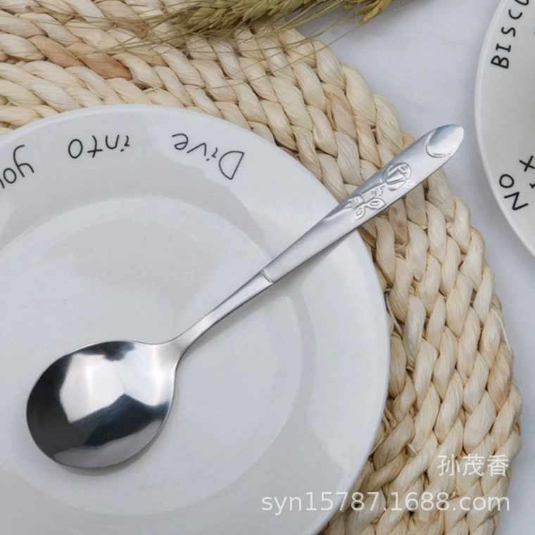 Ложка Kinda Rimi из нержавеющей стали 60604, средний размер, бытовая ложка для ежедневного использования, студенческая ложка, общественная ложка