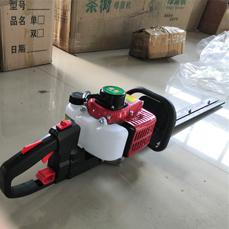 汽油手持绿篱机 茶园绿化带修剪工具 树篱修球形用的双刃修边机