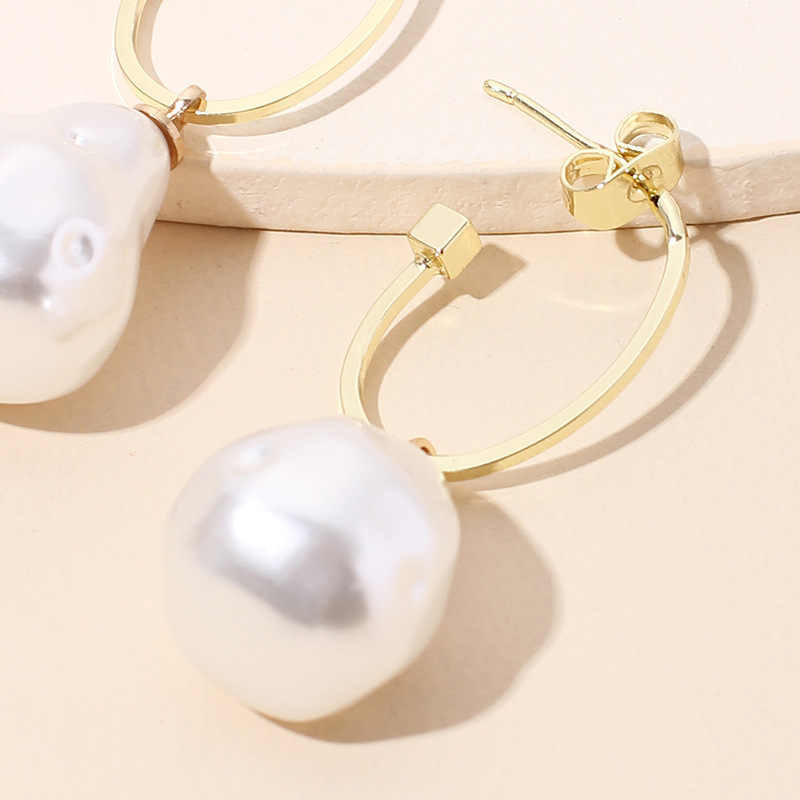 Baroque Pearl Retro Chinese Style Earrings display picture 6
