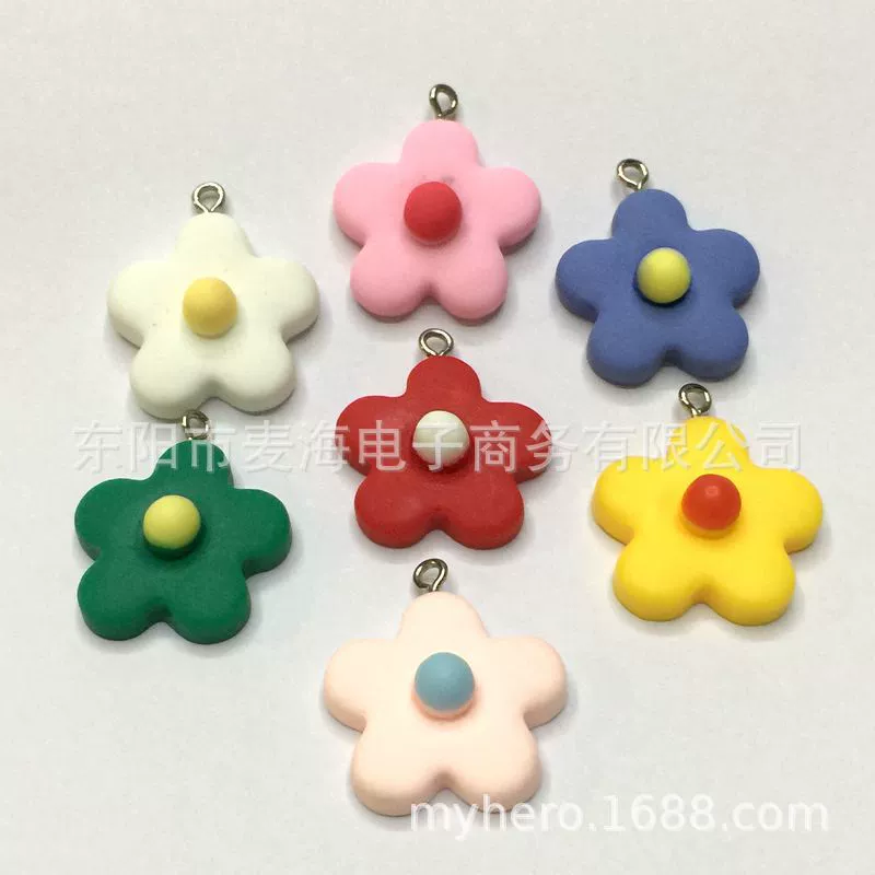 Matte accessories flower-shaped, material handmade, keychain, accessory, internet celebrity