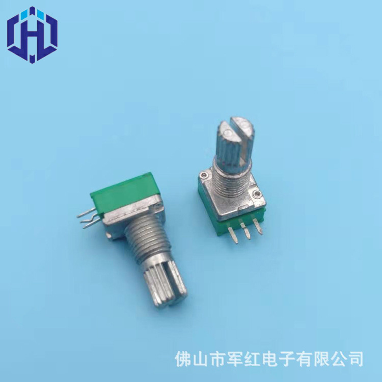 工厂直销9mm单联不带开关电位器  碳膜旋转电位器密封防尘b10k